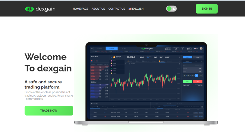 dexgain.com — обзор, мошенники, отзывы